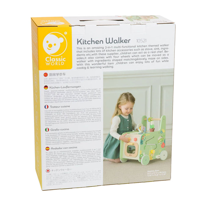 Classic World - Houten Loopwagen Keuken, 15dlg