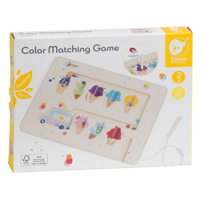Classic World - Classic World Houten Kleuren Match Spel ijsje