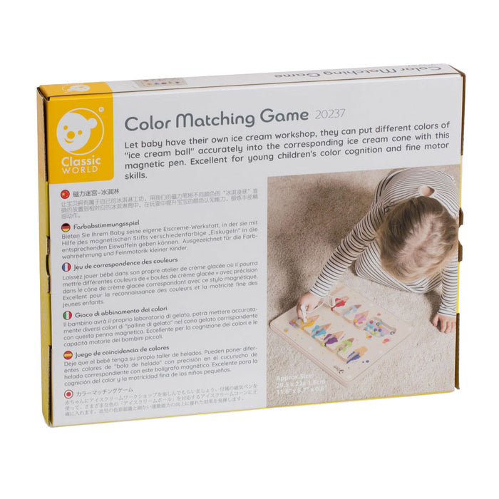 Classic World - Classic World Houten Kleuren Match Spel ijsje