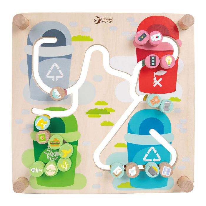 Classic World - Houten Bord Sorteerspel 2in1 Stad
