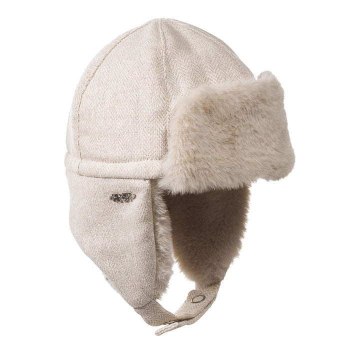 First - Chapka with fur - Beige