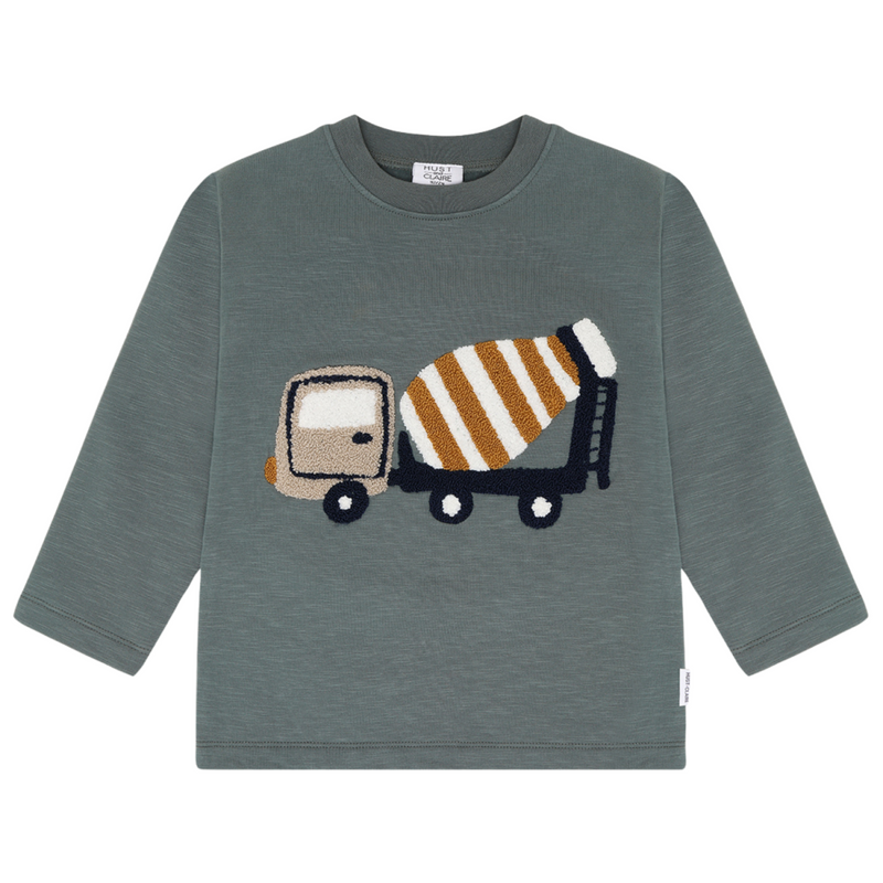 Hust and Claire - Sweater Sejer Mixer Truck - Balsam green