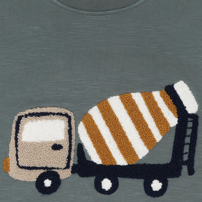 Hust and Claire - Sweater Sejer Mixer Truck - Balsam green