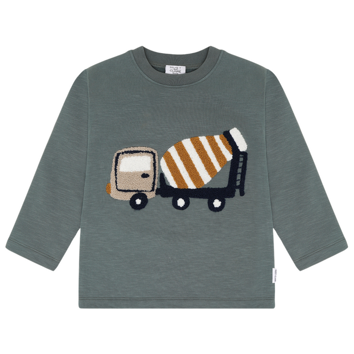 Hust and Claire - Sweater Sejer Mixer Truck - Balsam green