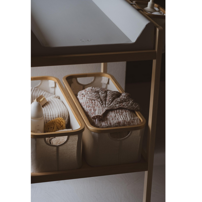 Quax - OPBERGMANDJE XL - LUIERTAFEL- NAT/BEIGE