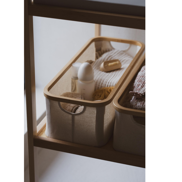 Quax - OPBERGMANDJE XL - LUIERTAFEL- NAT/BEIGE