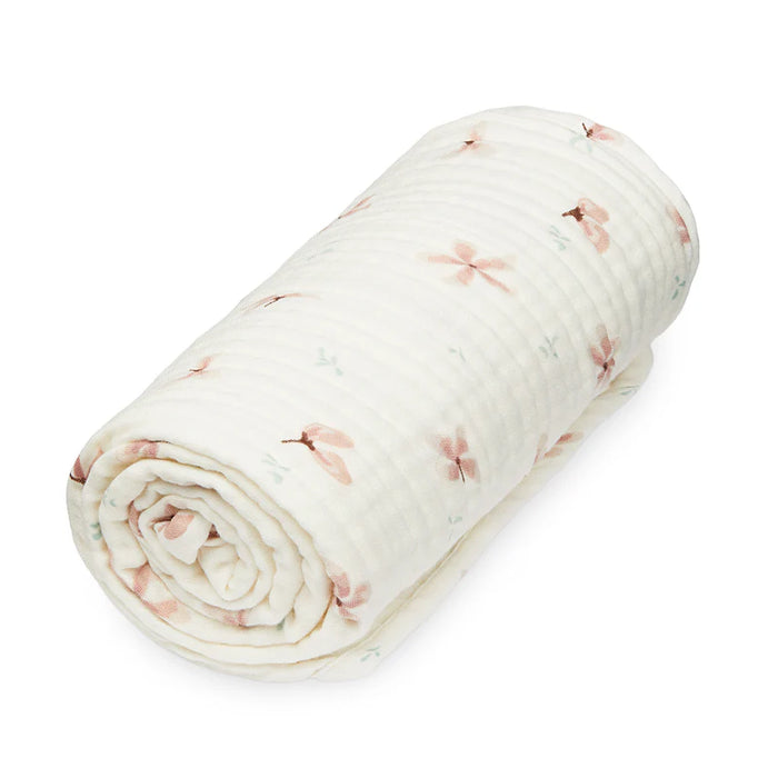 CamCam - Muslin Baby Blanket - GOTS Windflower Creme