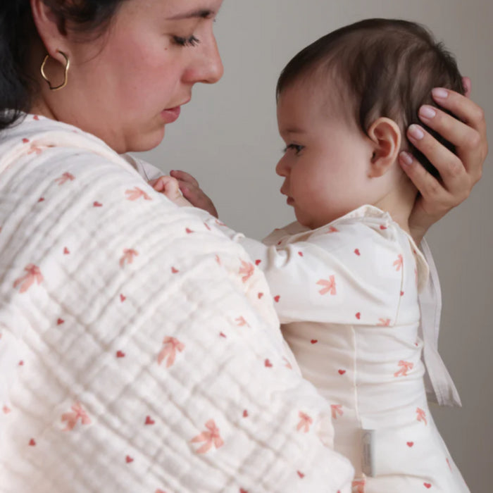 CamCam - Muslin Baby Blanket - Bows