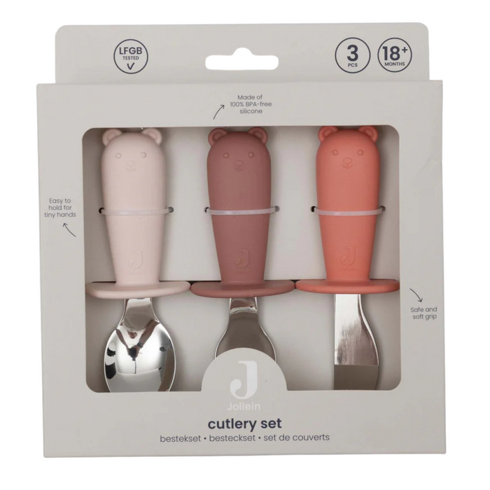 Jollein - Bestekset Siliconen Blush Shades