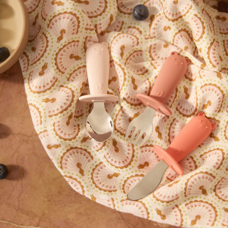Jollein - Bestekset Siliconen Blush Shades