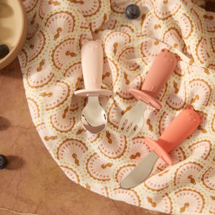 Jollein - Bestekset Siliconen Blush Shades
