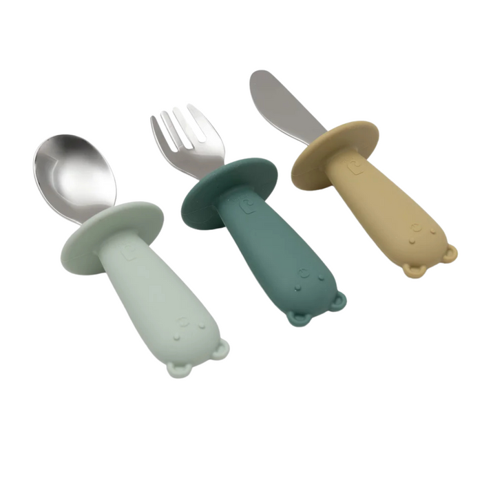 Jollein - Bestekset Siliconen Jade Shades