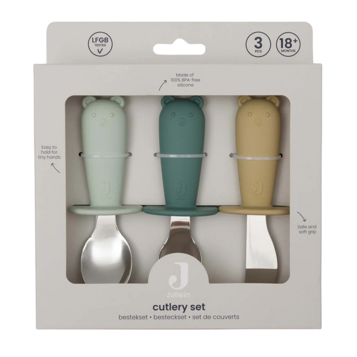 Jollein - Bestekset Siliconen Jade Shades