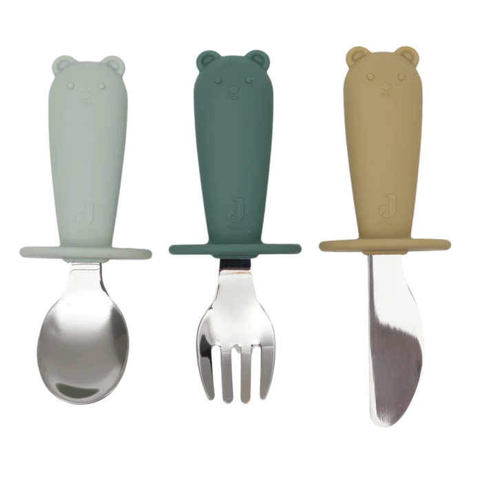 Jollein - Bestekset Siliconen Jade Shades