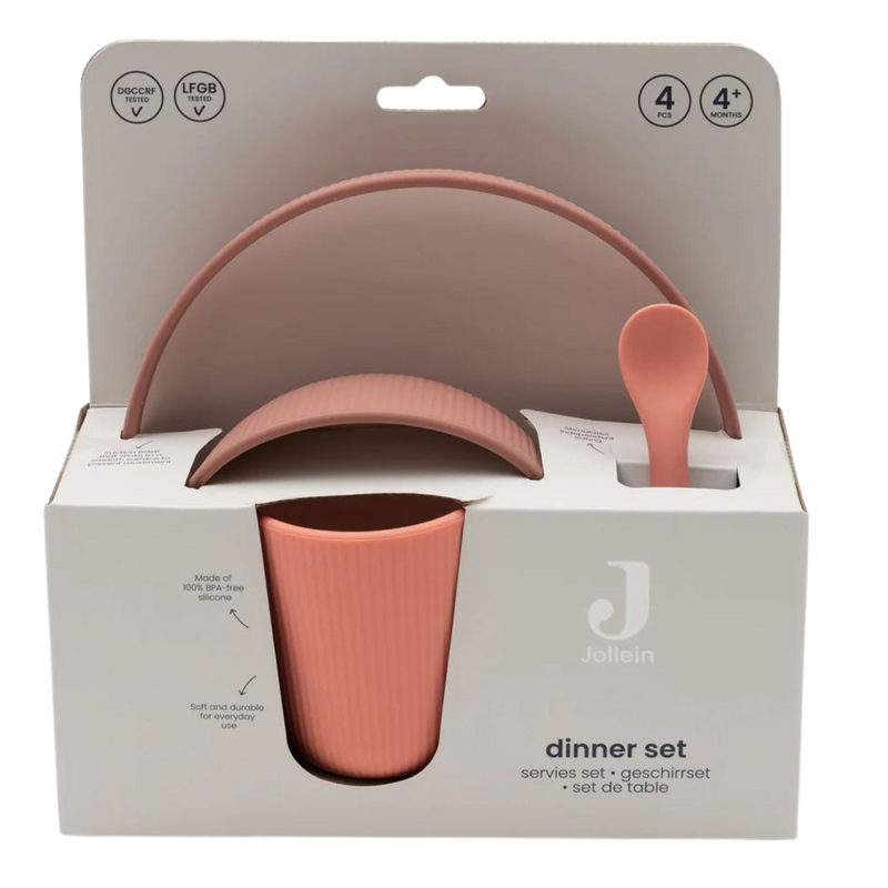 Jollein - Kinderserviesset Siliconen - Blush Shades
