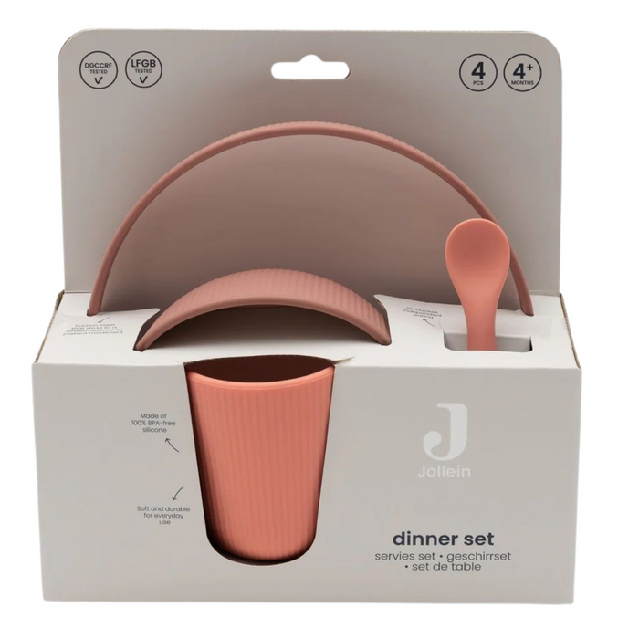 Jollein - Kinderserviesset Siliconen - Blush Shades