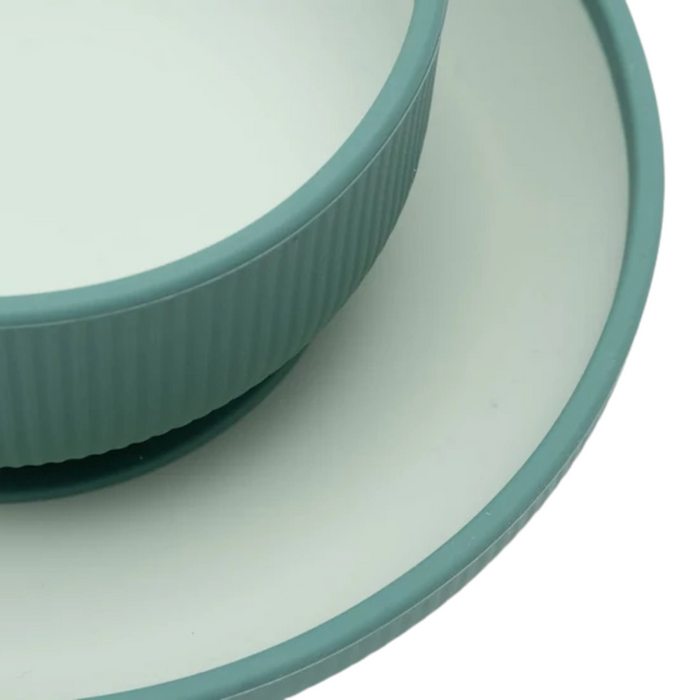 Jollein - Kinderserviesset Siliconen - Jade Shades