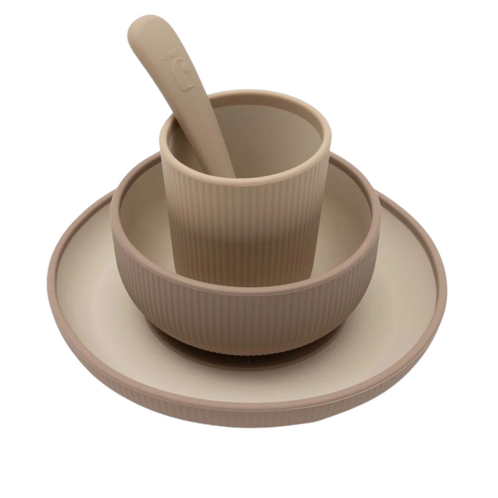 Jollein - Kinderserviesset Siliconen - Natural Shades