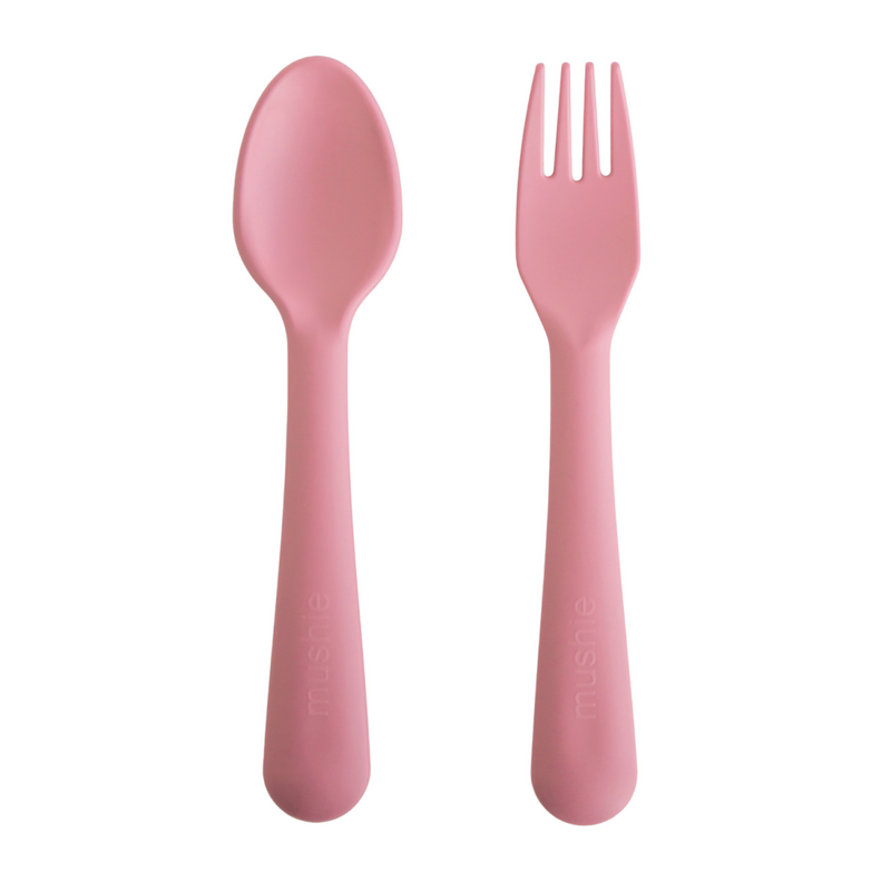 Mushie - Vork & Lepel - Dusty Pink