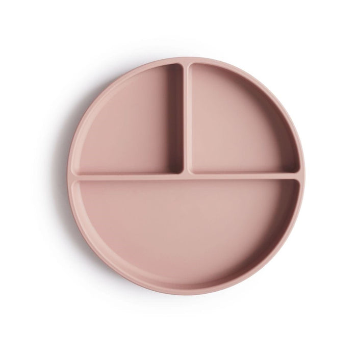 Mushie - Silicone Bord met zuignap - Blush