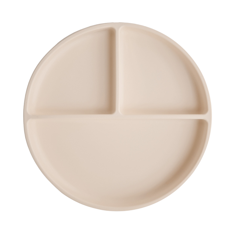 Mushie - Silicone Bord met zuignap - Shifting Sand