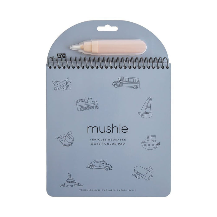 Mushie - Vehicles reusable water color pad