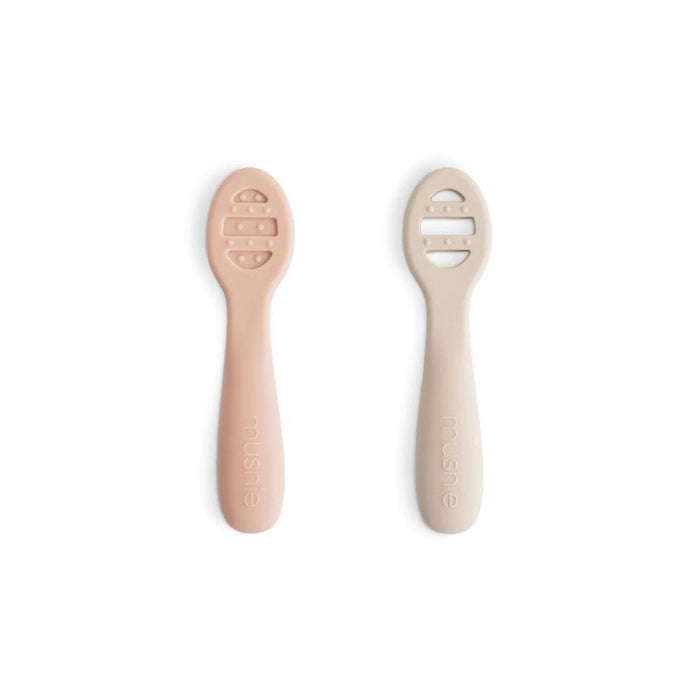 Mushie - First Feeding Spoon Blush / Shifting Sand