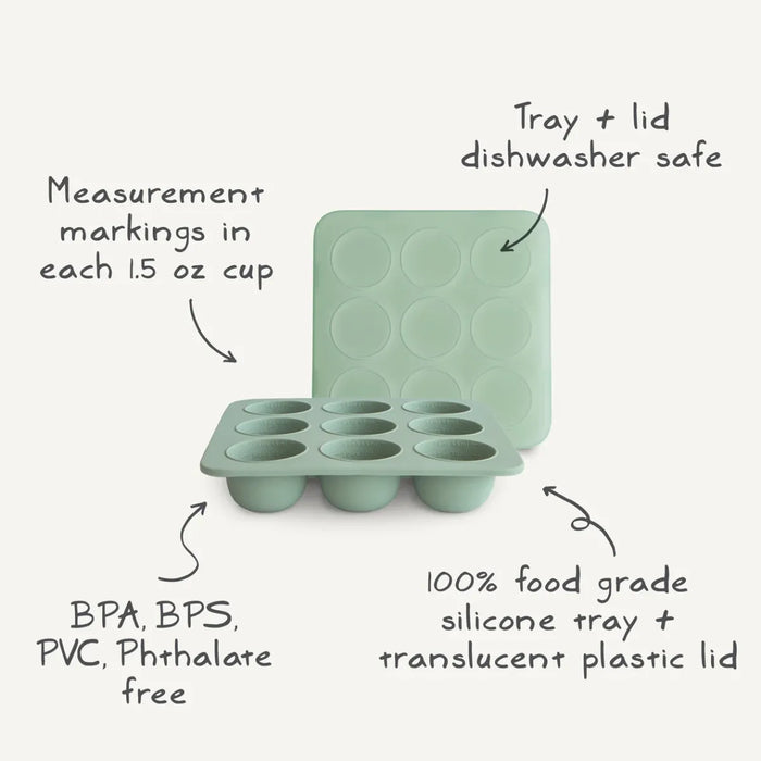 Mushie - Fresh Food Feeder - Freezer tray - Tradewinds