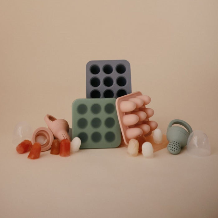 Mushie - Fresh Food Feeder - Freezer tray - Cambridge blue