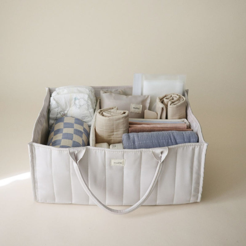 Mushie - DIAPER CADDY - Ivory