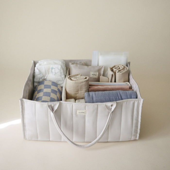 Mushie - DIAPER CADDY - Ivory