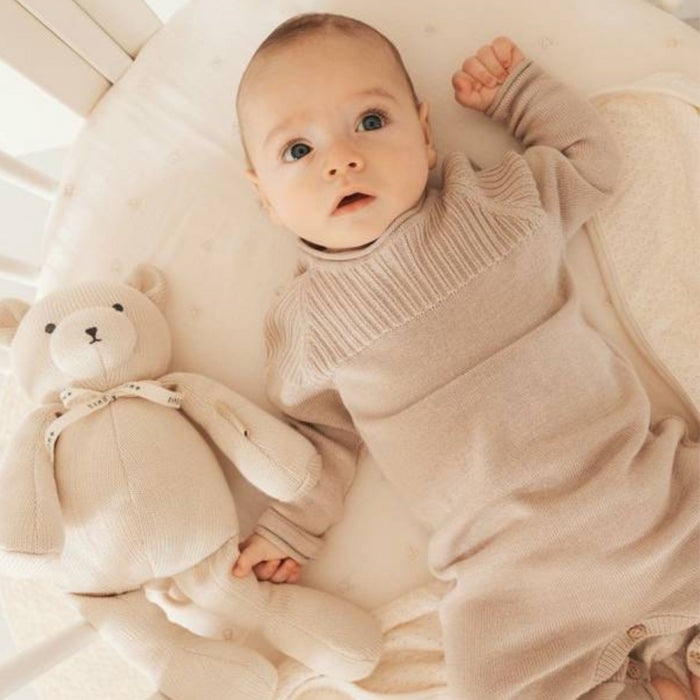 Bamboom - Music toy bear knitted Rosa