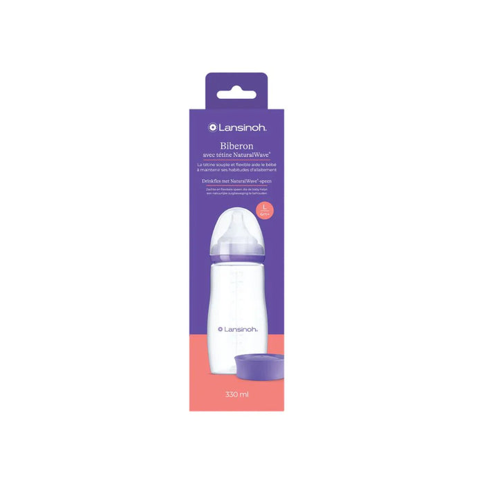 Lansinoh - Drinkfles & NaturalWave® speen 330ml
