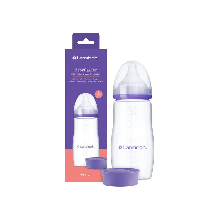Lansinoh - Drinkfles & NaturalWave® speen 330ml