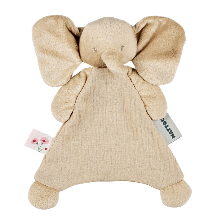 Nattou -FANFAN - Mini doudou Olifant - Zand