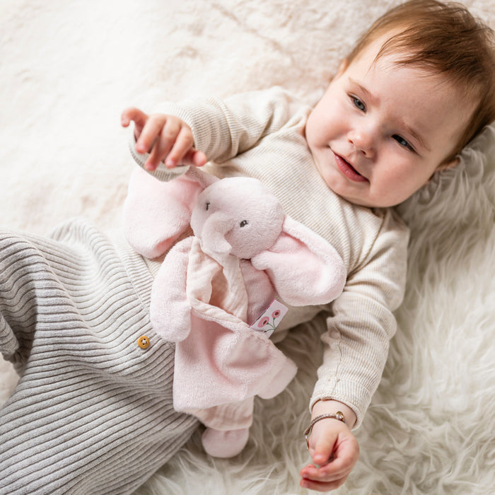 Nattou -FANFAN - Mini doudou Olifant - Roze