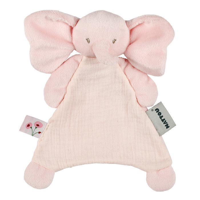 Nattou -FANFAN - Mini doudou Olifant - Roze