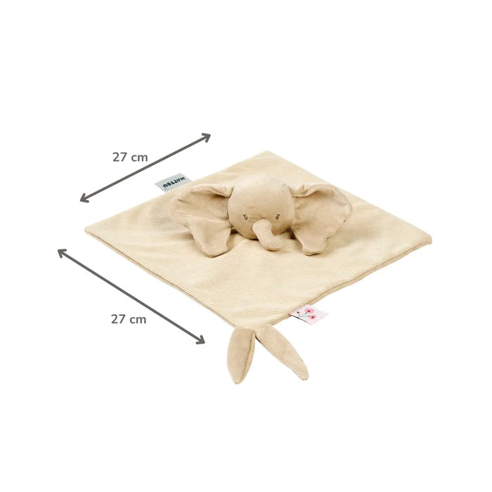 Nattou - FanFan Doudou olifant corduroy Sand