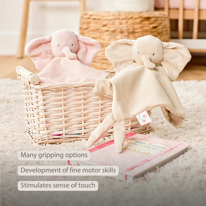 Nattou - FanFan Doudou olifant corduroy Sand