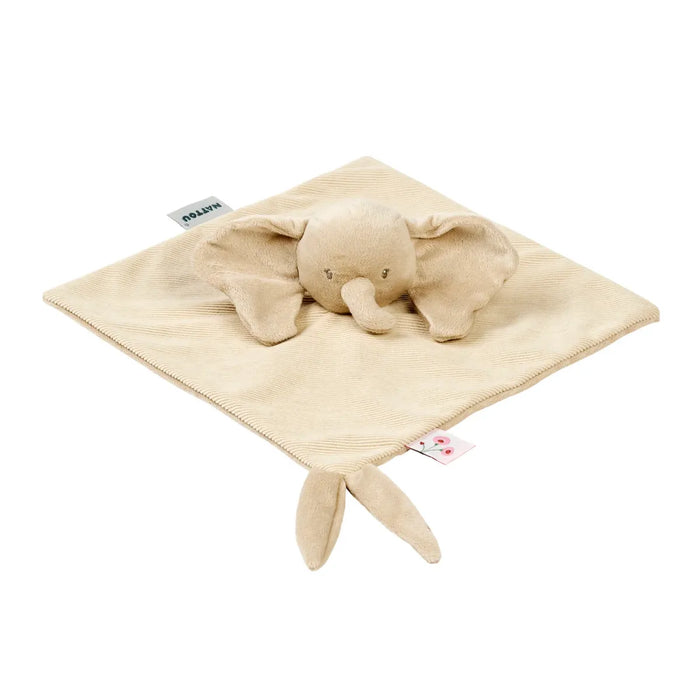Nattou - FanFan Doudou olifant corduroy Sand