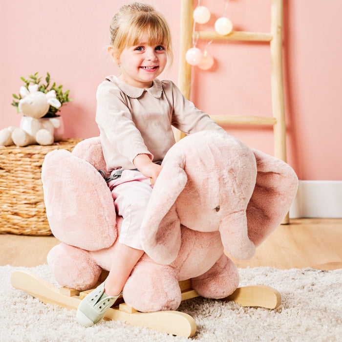 Nattou - FANFAN - Schommelpaard olifant - Oudroze