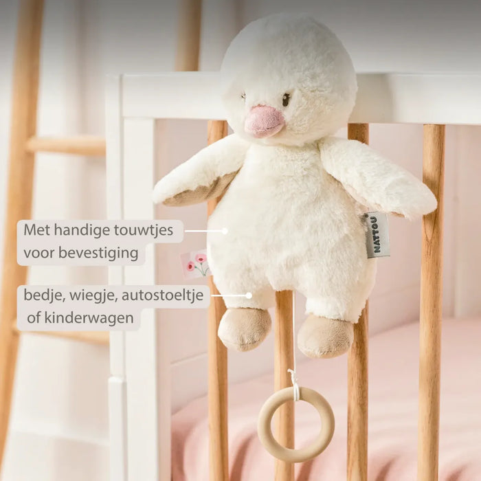 Nattou - FanFan - Muziektrekker eendje wit