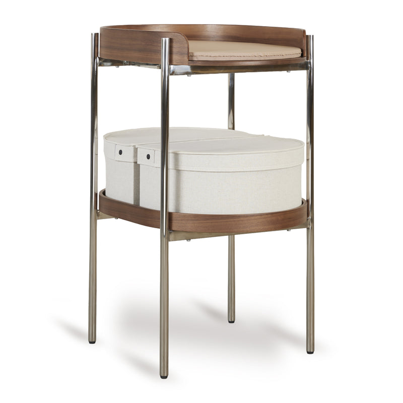 Quax - EGG - LUIERTAFEL - WALNUT/CHROME