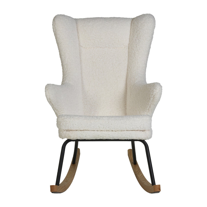 Quax - ROCKING ADULT CHAIR DE LUXE Teddy - Wit