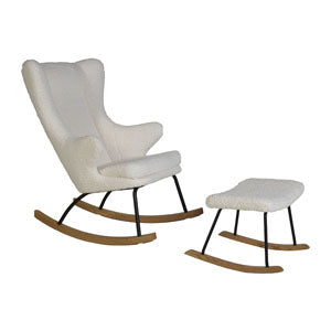 Quax - ROCKING ADULT CHAIR DE LUXE Teddy - Wit