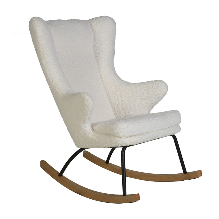 Quax - ROCKING ADULT CHAIR DE LUXE Teddy - Wit