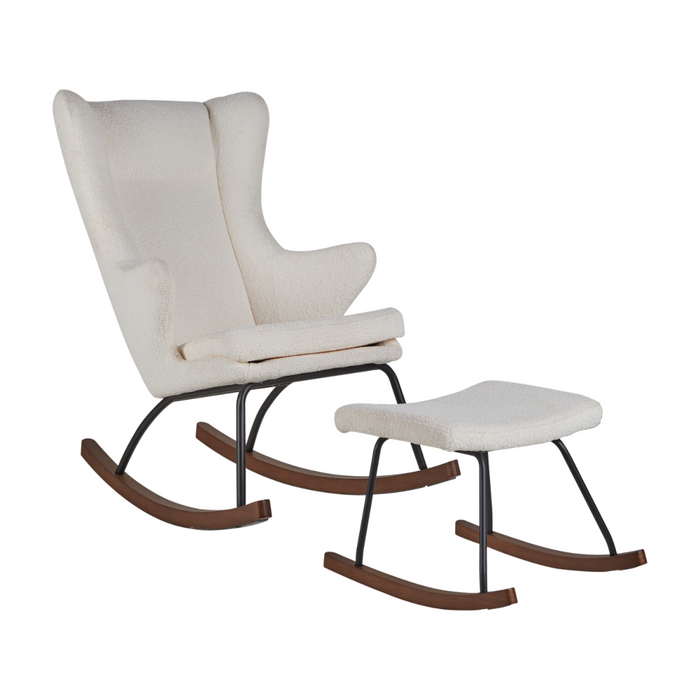 Quax - ROCKING ADULT CHAIR DE LUXE Bouclé - CREAM