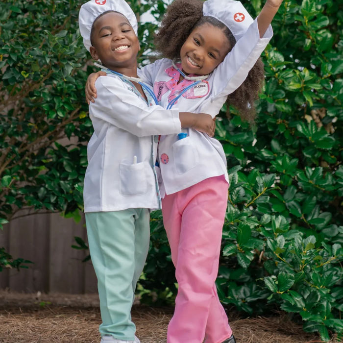 Great Pretenders - Doctor Coat with Scrub Pant & Accessory Set (8 pcs) - Green