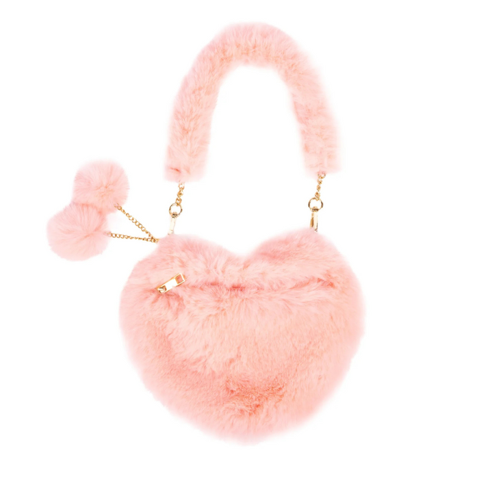 Great Pretenders - Peach Passion Furry Purse