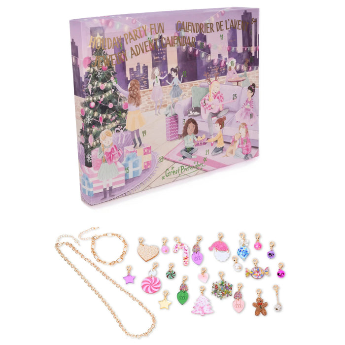 Great Pretenders - Build a Bracelet Advent Calendar Set - Holiday Party Fun (24 pcs)